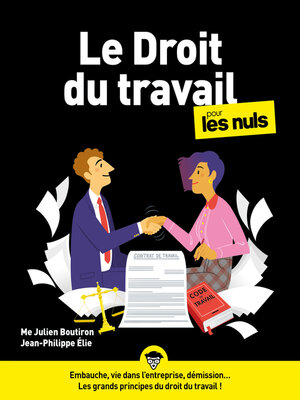 cover image of Le droit du travail pour les Nuls, grand format, 5è éd